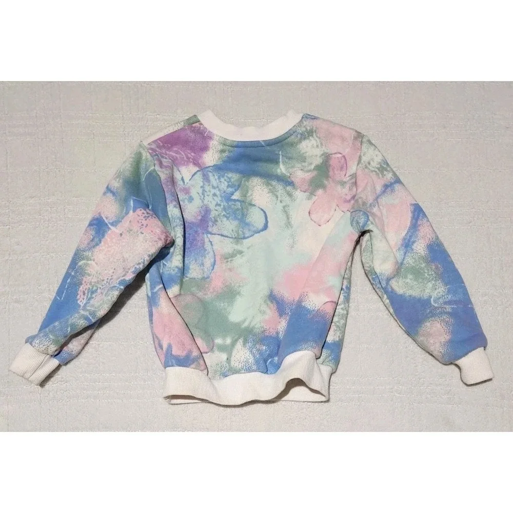 Nike Swoosh Logo Girl's Crew Neck Pullover‎ Sweatshirt Size XS 3-4 Years